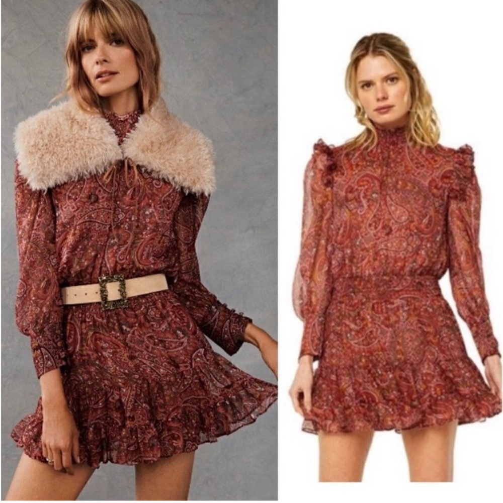 Misa Los Angeles Gianna Paisley Mini Dress